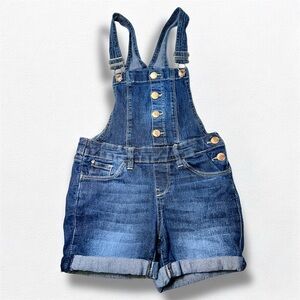 Vanilla Star Youth Girls‎ Size 8 Shortalls Jean Denim Bibs Overalls